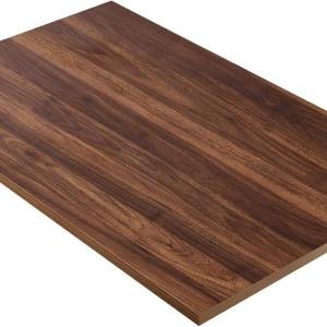 Kaboon 36x24 inches Tabletop, Solid One-Piece Desktop for Sit Stand Desk, Double Desks, L Desk DIY,Wood Countertop Home or Commercial Use,1 inch Thick, Dark Walnut