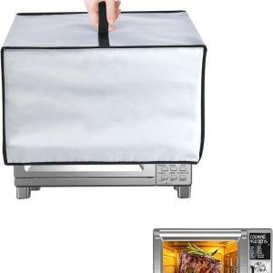 Air Fryer Oven Cover for Nuwave Bravo XL Pro Air Fryer Toaster Oven 30QT Heavy Duty Thickened Dust Cover Waterproof Dustproof Heat-Resistan Toaster Case-16.5x20.9x10.2in (Silver gray)