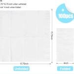 1/8 Fold 100 Pack Paper Napkins Guest Towels Disposable, Premium Quality 2-ply Dinner Napkins Disposable Soft, Absorbent, Party Napkins Wedding Napkins for Kitchen, Dinners or Events