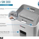 Dahle ShredMATIC SM 300 Auto Feed Paper Shredder, 300-Sheet Capacity, Cross-Cut, P-4 Security, Jam-Free & Oil-Free, Shreds CDs, Credit Cards, Staples & Paper Clips, German Engineered