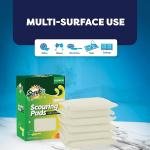 Multi-Purpose Scouring P by Scrub-It - Non-Scratch Cleaning Dobie Ps for Pots, Pans, Dishes, Utensils & Non-Stick Cookware - Sponge Scrubbers Use for Kitchen, Bathroom & More (6 Pack)