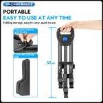 Fotopro Professional Photography Tripod Dolly, Heavy Duty with 3 Rubber Wheels, justable Legs and Carry Bag, 33 lbs Capacity DP-2 Tripod Wheels for Camera Camcorder Video Lighting