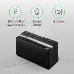 APC UPS Battery Backup Surge Protector, 425VA Backup Battery Power Supply, BE425M