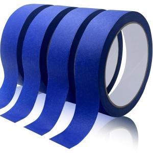 Blue Painters Tape, Masking Tapes, Premium Painter's Tape (88yd=4Rolls*0.94in*22yd), hesive Paint Tape for Wall Painting, DIY Artist Craft Arts, Decoration, Drafting, No Residue,Easy Removal