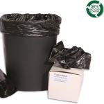 RESILIA Tall 15 Gallon Trash Bags - Black Recycling 100 Bags/Roll, 1 Mil, 0.001 Inch Thick, 24x33 inches (WxH), Wire Ties Included, MADE IN USA