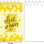 8 Pack Mini Bee Spiral Pocket Noteps Cute Honey Small Journal Pocket Notebooks Honeybee Party Favors Spiral Mini Notebooks for Classroom Teens Teacher Rewards Party Gifts