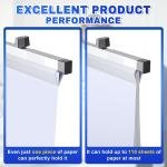 Blueprint Hanging Clamps (6p 24inch) Holder Aluminum Print Rack justable with Black Wing Knob Nuts Drafting Supplies Blueprint Poster Chart Include Transparent Label Clip Storage Organizer