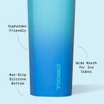 Corkcicle Sport Canteen - Keeps Drinks Cold 25 Hours - Stainless Steel Water Bottle - Triple-Insulated - Spill-Proof - Summer Drinkware Gift - Keeps Drinks Ice Cold - 20 oz - Boom Box Blue