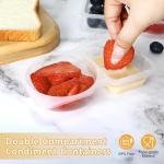 20 Sets Reusable Snack Containers With Lids, Double Compartment Snack Pack Containers, Portion Control, Meal Prep, Ideal For On-The-Go Mini Sauce Boxes & Lunchable Snack Packs For Kids