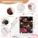 2026 Planner, Weekly and Monthly Calendar Planner for Women, Jan 2026 - Dec 2026, Hardcover Planning Agenda book with Tabs, Spiral Bound, Inner Pocket, Perfect for School Office Supplies, 8.4" x 6.3"