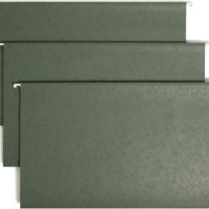 Sme Hanging File Folder with Tab, 1/3-Cut justable Tab, Legal Size, Standard Green, 25 per Box (64135)