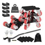 Furniture Dolly,Furniture Movers with 5 Wheels,Carbon Steel Panel Heavy Duty Dolly,Furniture Lifter with 5 360° Rotatable Rubber Universal Wheels,Maximum Lo 3474LBS