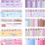 600 Pcs Self-Stick Index Tabs Sticky Note Tabs Cartoon Page Flags Cute Animals Bookmarks Mini Sticky Note Paper Page Markers Stickers for Students Books File，Writing Ps and Notebook(ZS576)