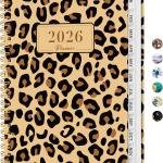 2026 Planner, Weekly and Monthly Planner for Women, January 2026 - December 2026, Hardcover 2026 Calendar Planner Book with Tabs, Inner Pocket, Spiral Bound, Perfect for Office Home School Supplies