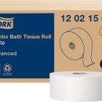 Tork Jumbo Toilet Paper Roll White T1, vanced, 2-ply, 6 x 1600 feet, 12021502, 6 Count (Pack of 1)