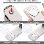 17 in1 Silvery Desk Organizers and Accessories Set, 3 Office Desk Supplies Storage Organization, 4 Pens, Stapler, Staples & Remover, Tape & Dispenser, Scissors, Ruler, Clips, Hole Punch Back to School