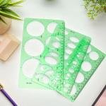 3PCS Circle Shape Templates for Drawing, Plastic Circle Stencils with Multiple Sizes for Drafting, Crafting, Art, Engineering