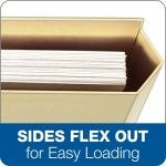 Pendaflex Manila Expanding File Folder Pocket - 0.75" Expansion - Letter Size File Folders with Reinforced Blank Customizable 1/3 Cut Tabs - Manila File Folders for Home, Office & School - 10 Count