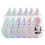 Cute Gourd-Shaped White Correction Tape, 39.37ft Each, 6-Count Pack, Easy to use, Dry Instantly, Clean and Tear-Resistant Tape Office or School Supplies, Pink Purple Cyan