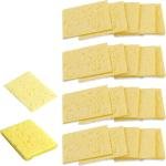 20Pcs Soldering Sponge 50x35mm Square, Replacement Solder Welding Iron Cleaning Ps Sponge (Thickened)