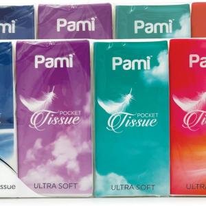 PAMI Ultra-Soft 3-Ply Pocket Tissues, Small Packs of Tissues for Purse, Strong & Absorbent Facial Wipes (Pack of 8 10 Count (Pack of 8))