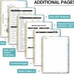 2026 Planner, Weekly and Monthly Calendar Planner Book, January 2026 - December 2026, Hardcover Spiral Planner with Monthly Tabs, Notes Pages, Perfect for Women & Men, A5 (6.4" x 8.5") - Gold