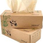 Bamboo Facial Tissues，soft nature bamboo facial tissue,100% virgin bamboo,Bulk carton of 8 boxes (100 Tissues per boxes,800 Tissues Total) | kraft paper Box, 3 Ply tissues