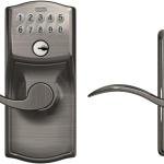 SCHLAGE FE595 CAM 620 ACC Camelot Keyp Entry with Flex-Lock and Accent Levers, Antique Pewter