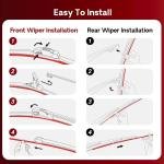 BERG REGEN 22"+17" Windshield Wiper Bles Replacement for Chevy Chevrolet Cobalt 2005-2010,Nissan Sentra 2003-2006,Subaru Impreza 2004-2007 –Genuine OEM Quality (Set of 2)