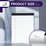 6 Pack Legal Ps 8.5 x 11 College Ruled 300 Sheets Note Ps 8.5 x 11 Noteps Perforated Writing Ps 8.5 x 11 Ps of Paper Lined White Paper, 50 Sheets per Notebook for Office & School Supplies