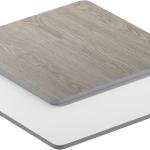 Flash Furniture Glenbrook 24'' x 30'' Rectangular Table Top with Natural or Walnut Reversible Laminate Top
