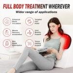 Red-Light-Therapy-for-Body,2025 Upgred-4 Modes 5 Stage Power Medical-Gre TPU Mat for Body Pain Relief,20"x 9"Dual Wavelength Infrared Red Light Blanket LEDs