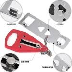 Portable Door Lock for Travel, Door Lock Self-Defense Security Device for Home, Apartment, Hotel, Living Motel, School Dorm, House for Open Inwards Door