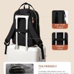 LOVEVOOK Backpack for Women,Laptop Backpack Women,Fits 15.6 Inch Laptop Bag,School Backpacks,Fashion Travel Work Anti-theft Bag,Waterproof Business Computer College Backpack Purse,Beige-Grey-Grey