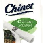 Chinet Classic White Premium Dinner Napkins, 2 Ply, 40 Count (Pack of 3)