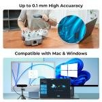 Creality CR-Ferret SE 3D Scanner Desktop Fast 0.1 Mm High Accuracy Flexible Scanning Range Anti-Shake 24-Bit Full-Color Scanning for Black Metal Non-Reflective Objects Mac Windows