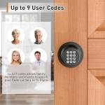 Signstek Digital Door Lock with Keyp - Electronic Door Knob for Keyless Entry - Oil Rubbed Bronze, 3 Pack