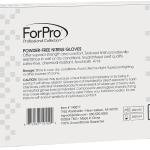 ForPro Professional Collection Disposable Nitrile Gloves, Chemical Resistant, Powder-Free, Latex-Free, Non-Sterile, Food Safe, 4 Mil, White, Large, 100-Count