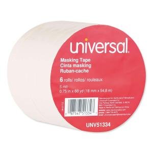 General Purpose Masking Tape, 18mm x 54.8m, 3" Core, 6/Pack 51334 - 1 Each