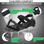 Lawn Aerator Shoes with 2.1” Spikes for Grass Aeration, Spiked Shoes for Lawn Care, justable Heavy-Duty Strap Fit, Gardening Aerator Tool for Yard, Soil & Epoxy Floors