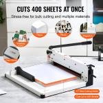 VEVOR Industrial Paper Cutter A3 Heavy Duty Paper Cutter 17 Inch Paper Cutter Heavy Duty 500 Sheets Paper with Clear Cutting Guide for Offices, Schools, Businesses and Printing Shops