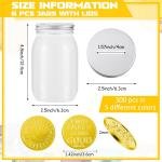 Roowest 306 Pieces Reward Jars for Kids Coin Jar Tokens for Kids Behavior 6 Classroom Reward Jar Plastic Coin Jar 300 Behavior Tokens for Classroom School Teacher Teaching Supplies(16 Oz)