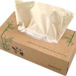 Bamboo Facial Tissues，soft nature bamboo facial tissue,100% virgin bamboo,Bulk carton of 8 boxes (100 Tissues per boxes,800 Tissues Total) | kraft paper Box, 3 Ply tissues