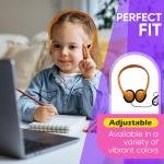 10 Pack Bulk Wired Hephones, On Ear with 3.5mm Jack, 4ft Tangle Free Cable, Comfortable Fit, Affordable and Cost Effective, Ideal for School Classroom Testing Students Events Groups, Mix