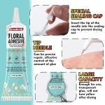 Floral Glue 50 ML, Clear Floral hesive for Fresh Flowers, Corsages, Boutonnieres, Wristlets, Fabric and Wedding Craft Supplies, Waterproof, Fast Drying