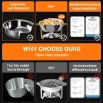 Chafing Dishes for Buffet 4 Pack, 6QT Round Chafing Dish Buffet Set Stainless Steel Buffet Food Warmers Sets for Catering Events Parties Dinners with Complete Set,Gold and Silver