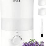 LEVOIT - Humidifiers for Bedroom - Quiet (3L Water Tank) - Cool Mist/Top Fill/Essential Oil Diffuser/25Watt - Home/Large Room - 360° Nozzle - Rapid Ultrasonic Humidification for Baby Nursery/Plant
