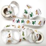 1000Pcs Dinosaur Stickers for Kids Boy Girl Teacher Round Cute Animal Children Reward Roll Sticker School Supplies Incentive Potty Training for Classroom Home(16 Style)
