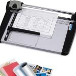 Rotary Paper Trimmer, 15 Sheets Heavy Duty Paper Trimmer, 360mm(14.17") Cutting Length, Commercial Gre Rotary Paper Cutter for Home/Office/School, Black & Silver