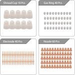 150pcs PT-31 Extended Air Plasma Cutting Nozzle Electrode Consumables Fit CUT-40 CUT-50D CT-312